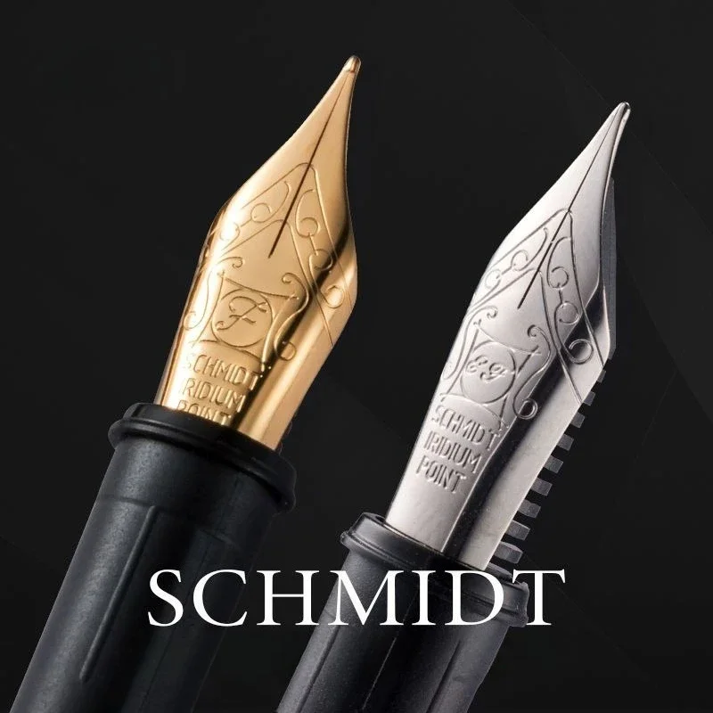 Hot German Schmidt Gold SCHMIDT Pen Tip Assembly No.5 No.6 0.38EF 0.5F Mm Nib 26mm Tip Extra Fine Nib Press Out Nibs
