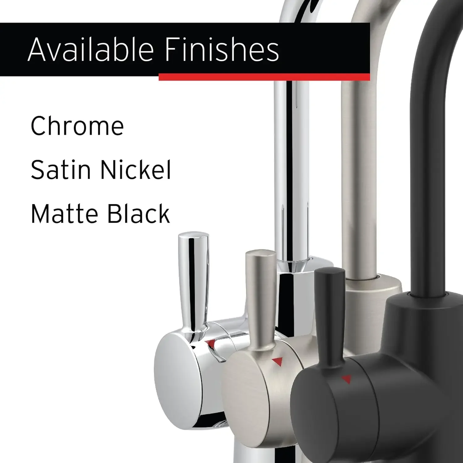 Sistema di erogazione dell'acqua calda e fredda, rubinetto per acqua potabile a 2 maniglie in nichel satinato