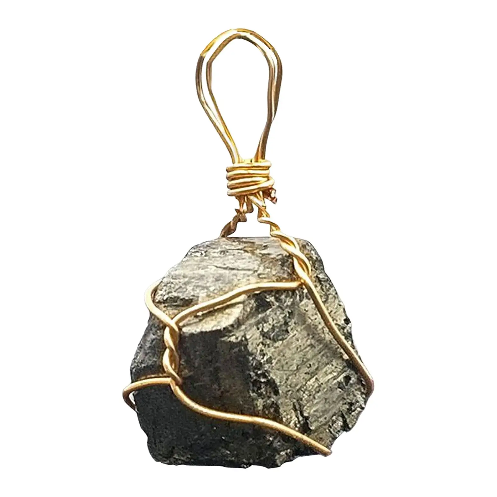 Pyrite Stone Jewelry Necklace Pendant for Women And Men Exquisite