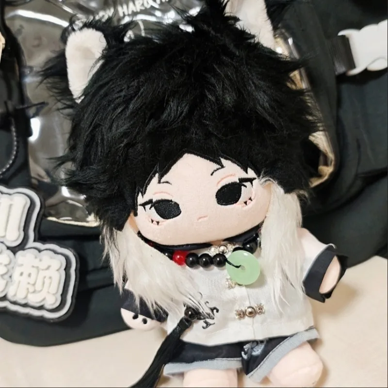 20cm Bungo Stray Dogs Ryunosuke Akutagawa Anime Figures Plush Cosplay Dress Up Cotton Doll Toys for Children Birthday Festival