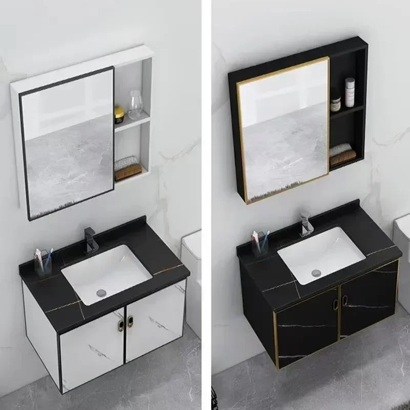 Modern Bathroom Cabinets with Mirror Washbasin Toilet Storage Cabinet Bathroom Vanity Cabinet with Sink Bathroom Furniture