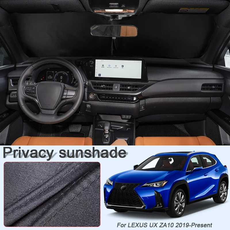 

Автомобильный солнцезащитный козырек на черное окно для LEXUS UX ZA10 2019-настоящее время, автоматическая защита от УФ-лучей, теплоизоляция, защитная крышка, аксессуар для интерьера