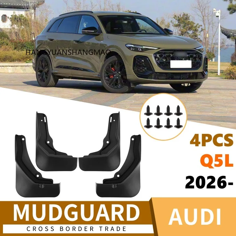 HYSM Bavettes de protection pour AUDI Q5L 2026, Bavettes anti-éclaboussures, Garde-boue avant et arrière, Accessoires automobiles
