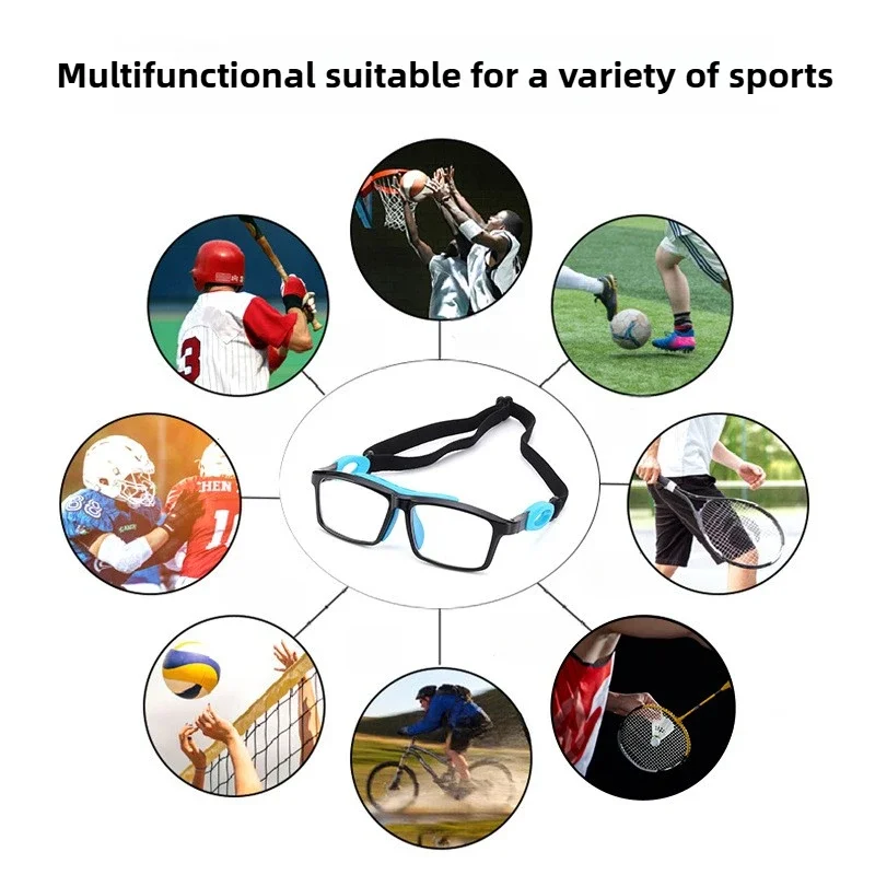 Prescription Lens Available Basketball Eyewear Protection Goggles with Impact Resistance for Basketball Training Playing Cycling