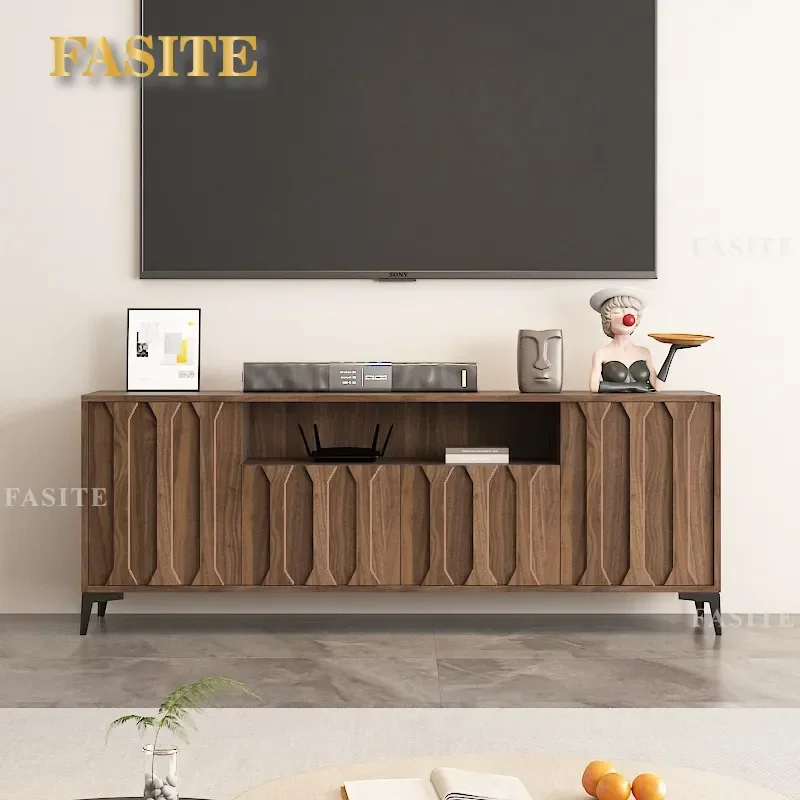 For Modern Simple Floor to Ceiling TV Cabinet Living Room Bedroom High End Storage Locker Integrated Furniture