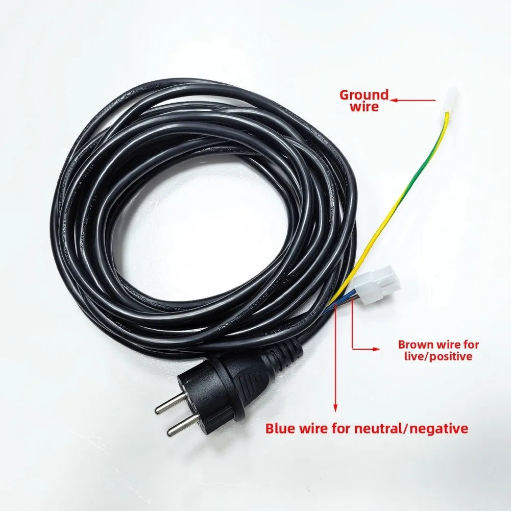 6M Power Cord For Karcher For SC1 For SC2 For SC3 For SC4 SC5 Steam Cleaner Power Tools Replacement Repair Cable Accessories