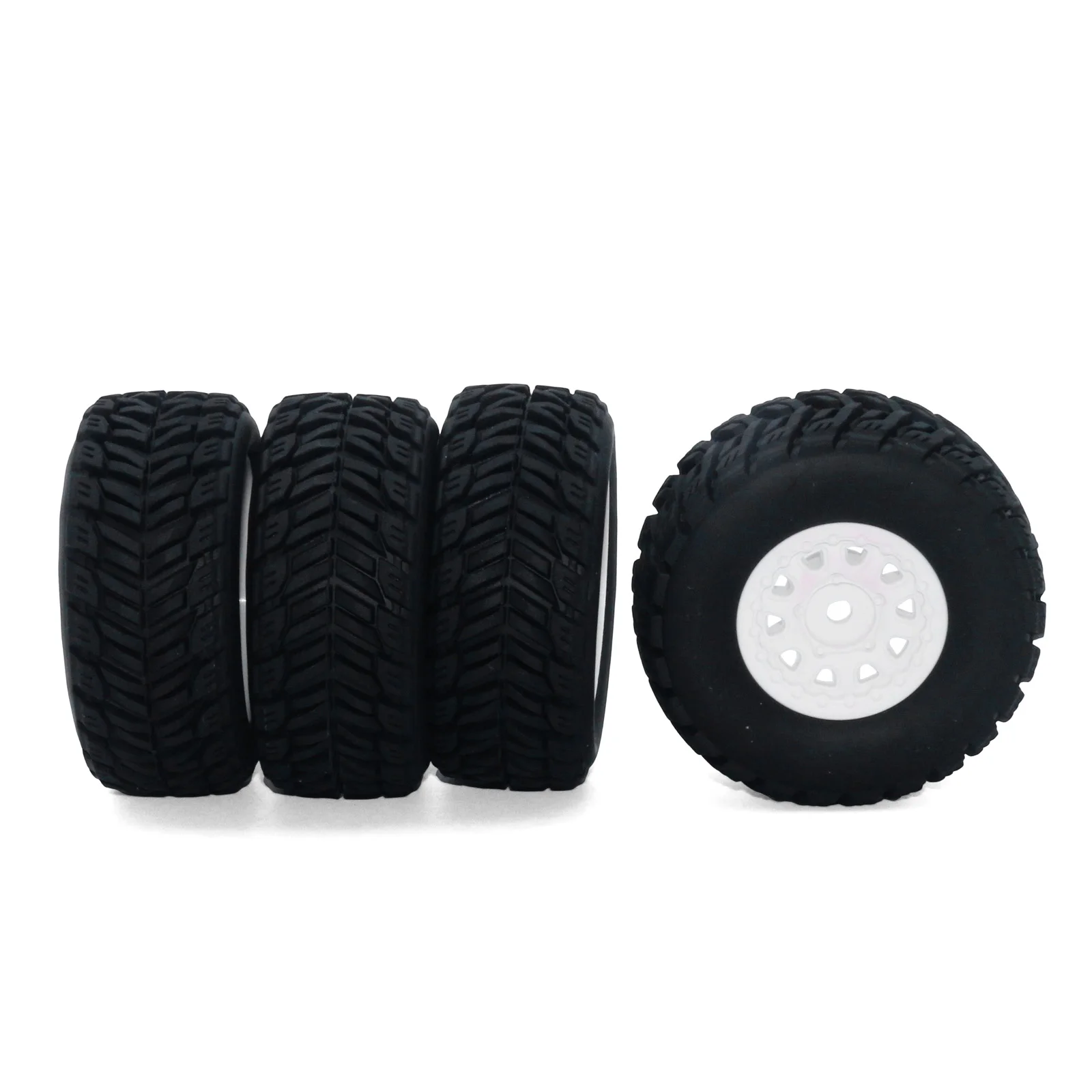 

Arrma Mojave Grom Upgraded Tire Set of 4 | 62mm Rubber Tire 12mm Hex | Replace the Original Parts Ara550116