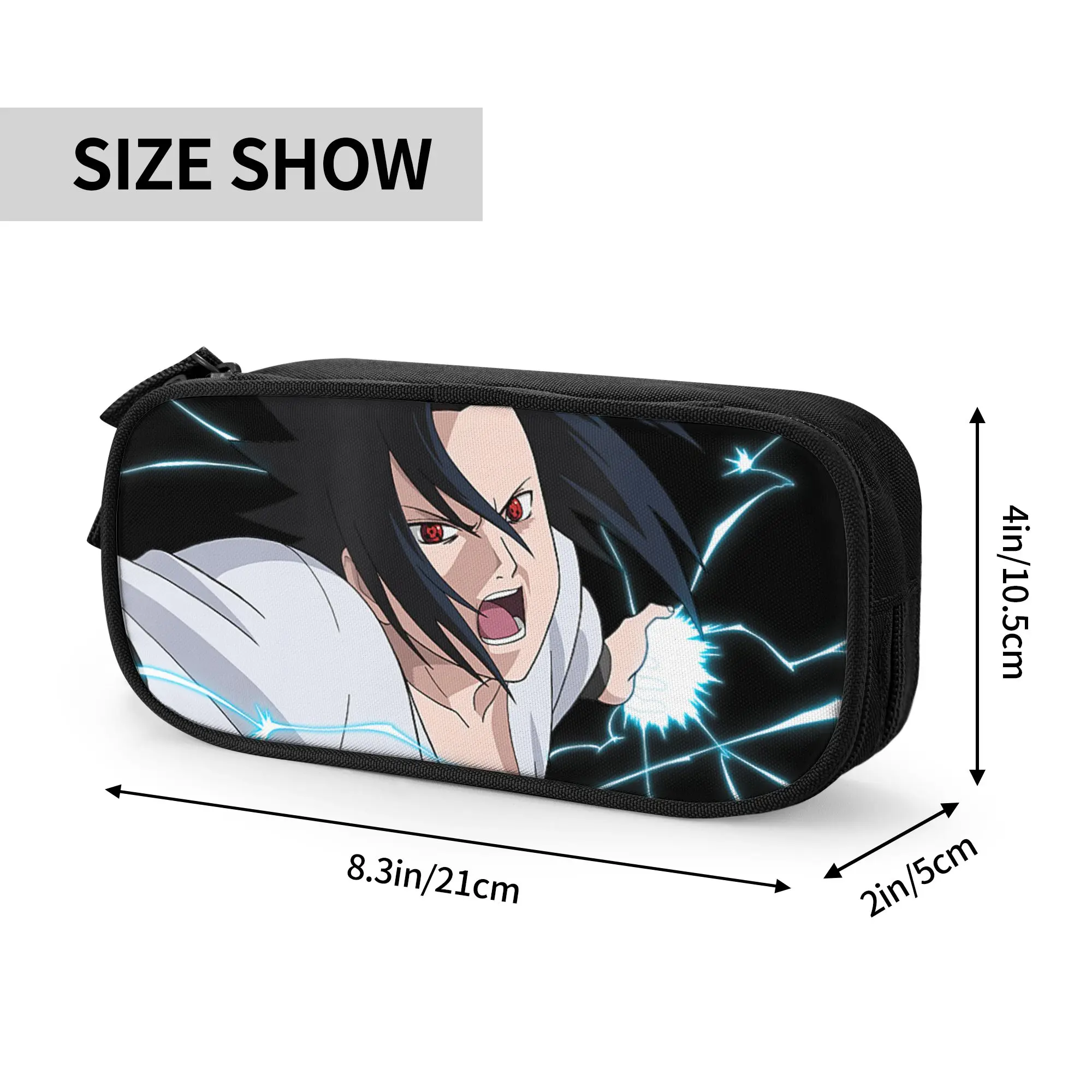 Large Capacity Bags for Child Cartoon Sauske   Chidori Attack   Kanji   Symbol  Handheld Study Bag for Boys Gilrs Kids