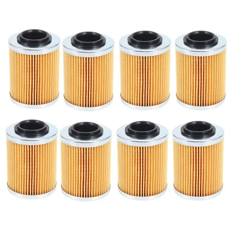

8Pcs Motorboat Oil Filter 420956123 For Seadoo 900 2014-2015 420956124 Can-Am ATV Expedition LE SE Sport 600 900 1200