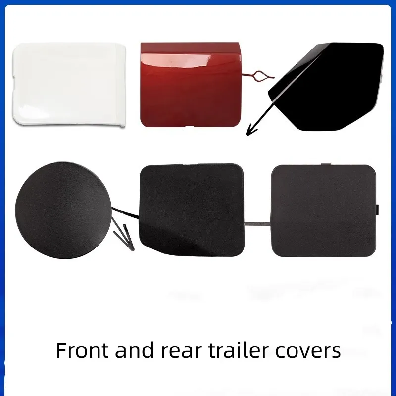 For NISSAN 2009-2023 QASHQAI Trailer Cover  Front and Rear Bumpers  Trailer Hook Cover  Towing Rope Cover