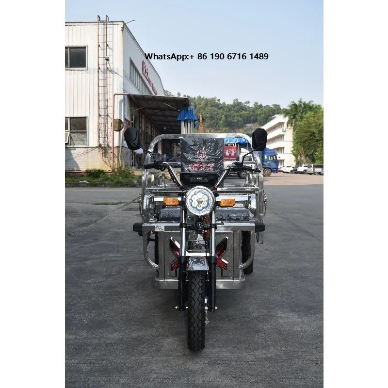 1.5m Electric Tricycle 60V Battery Minitype Stainless Steel Adult Electric Tricycle Tricycles 1000W  Factory Direct