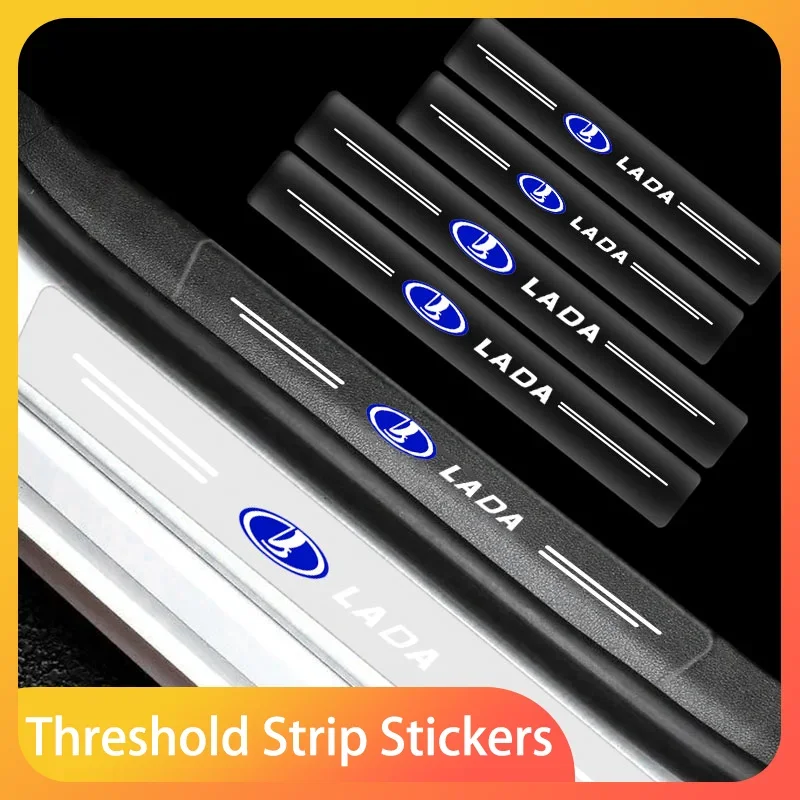

Car Door Sill Protector Stickers Transparent Decor Decal Threshold Strip For Lada VESTA Niva Kalina Priora Granta Largus Vaz