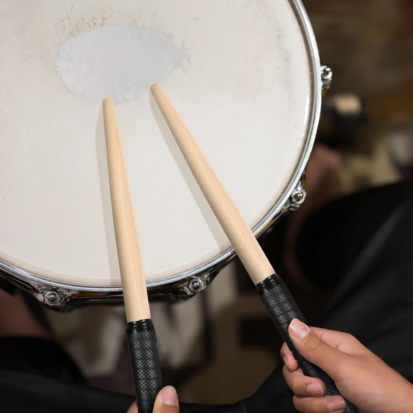 

Pair of 350Mm 20Mm Black Taiko Drumsticks Wood Tapered for Maibachi Drum Lightweight Balanced Resilience Ideal Gift