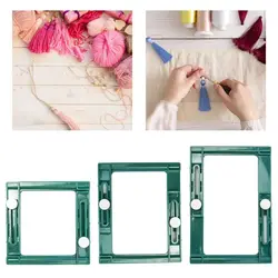 Square Plastic Manual Tassel Maker Ajustable Tassel Tool Hand-knitting DIY Handmade