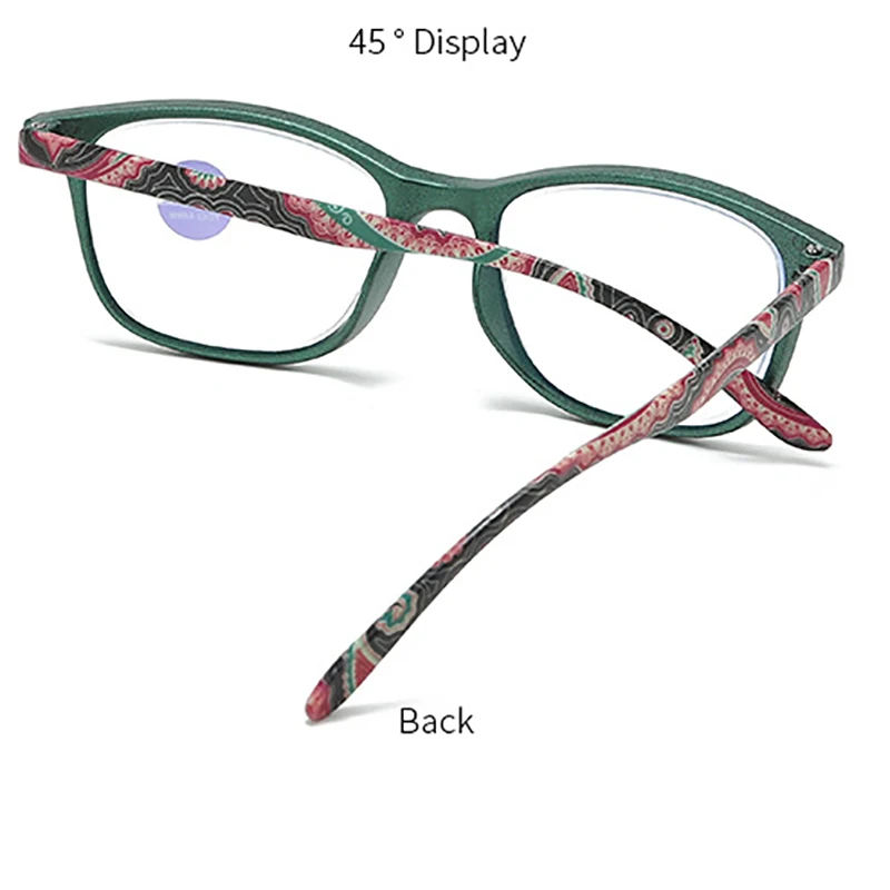 Platz Lesebrille Männer Frauen Frühling Grüne Farbe Anti-Blau Licht Lesebrille Progressive Near Far Brillen Für + 1,5 – Detail 10
