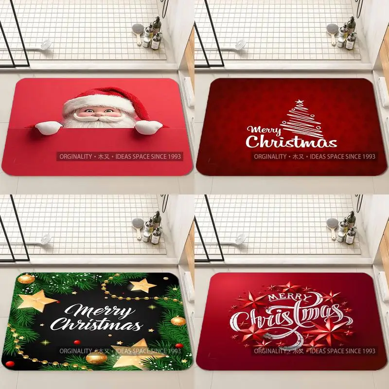 

Sparkling Merry Christmas Living Room Decoration Home Sofa Non-Slip Carpet Study Bedroom Tatami Children'S Soft Floor Mat