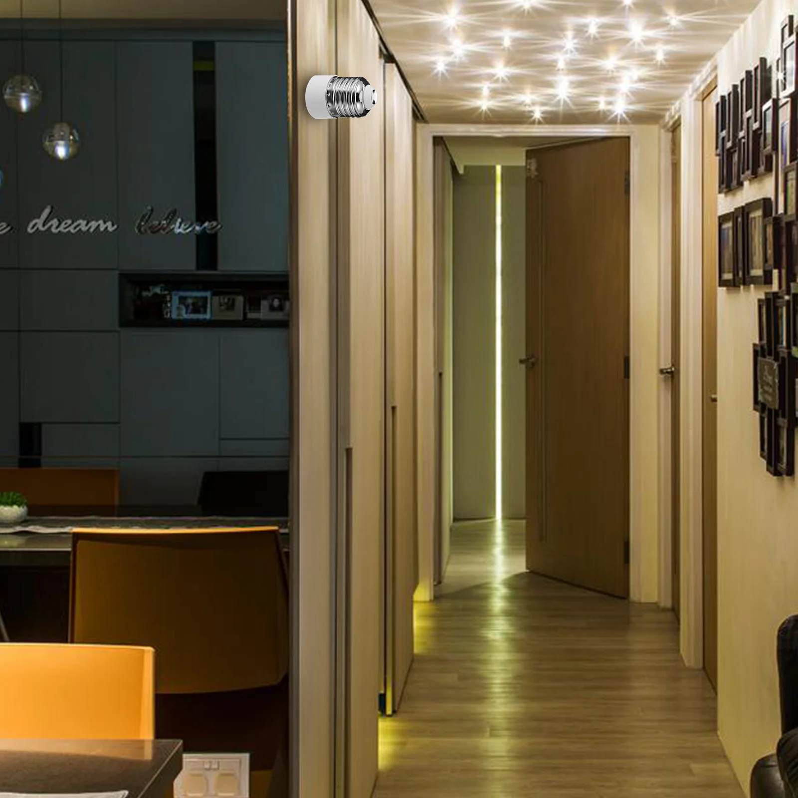 

10 шт. прочная лампа, переходная розетка, винт, держатель лампы, вилка, удобный адаптер, гаражная мастерская, навес, винтовой держатель лампы