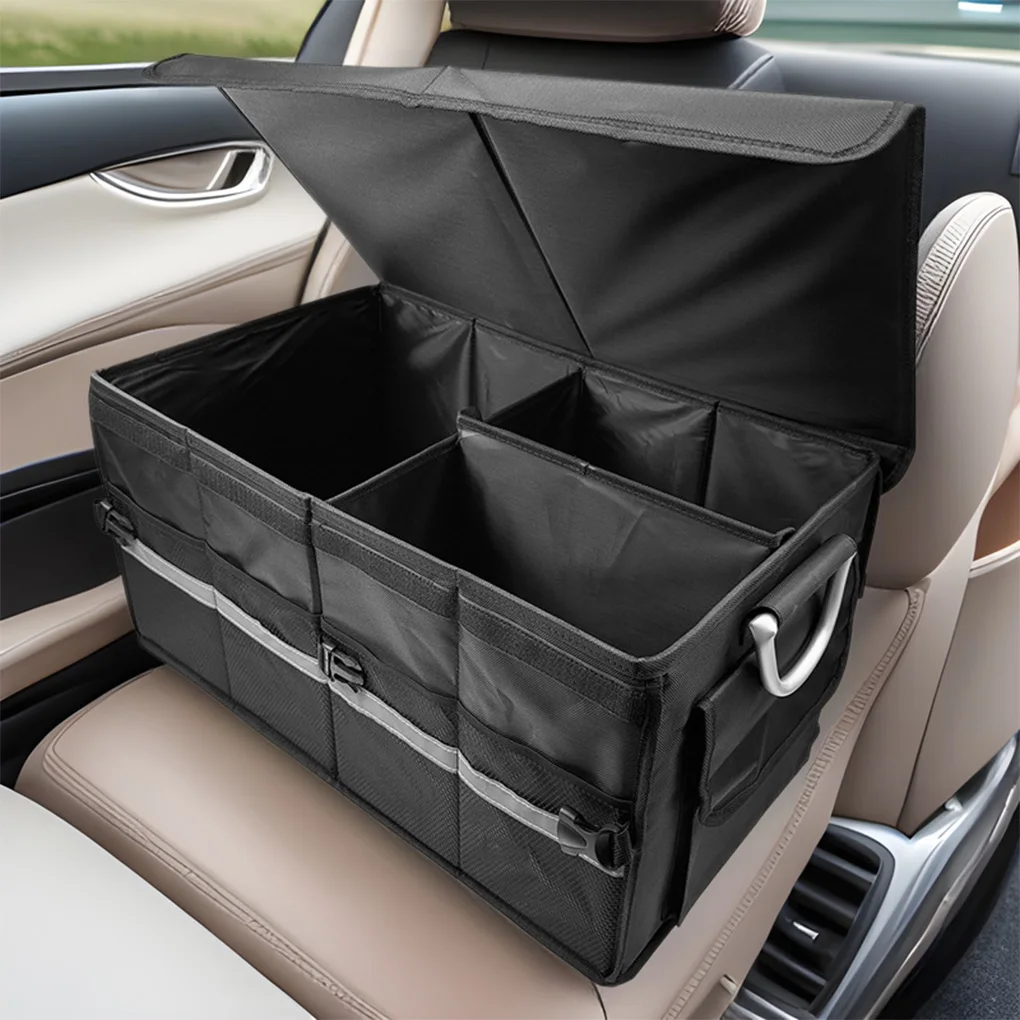 

Trunk Storage Box Easy To Install Universal Compatibility Increased Storage Car Trunk Box