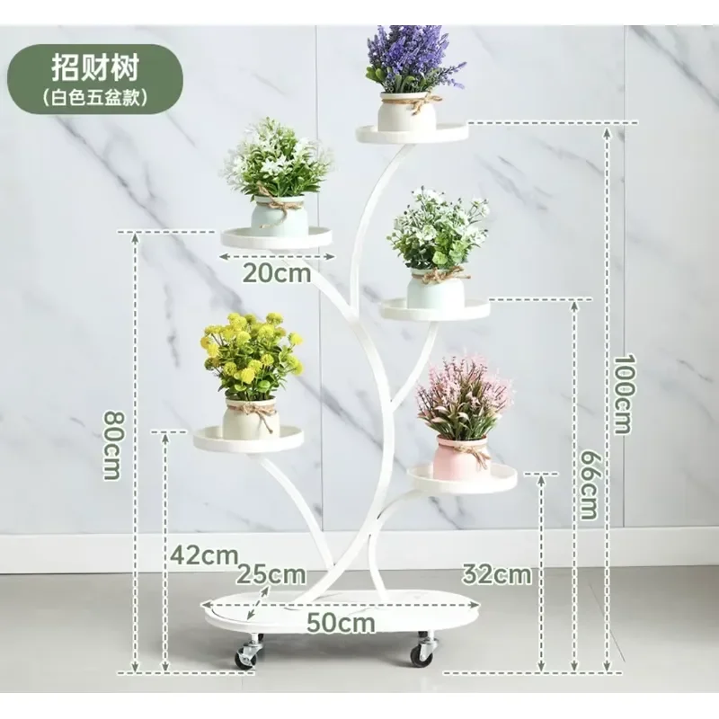 Customizable Stainless Steel Plant Stand Multi Layer Flower Pot Rack for Green Vine Spider Plants Elegant Living Room
