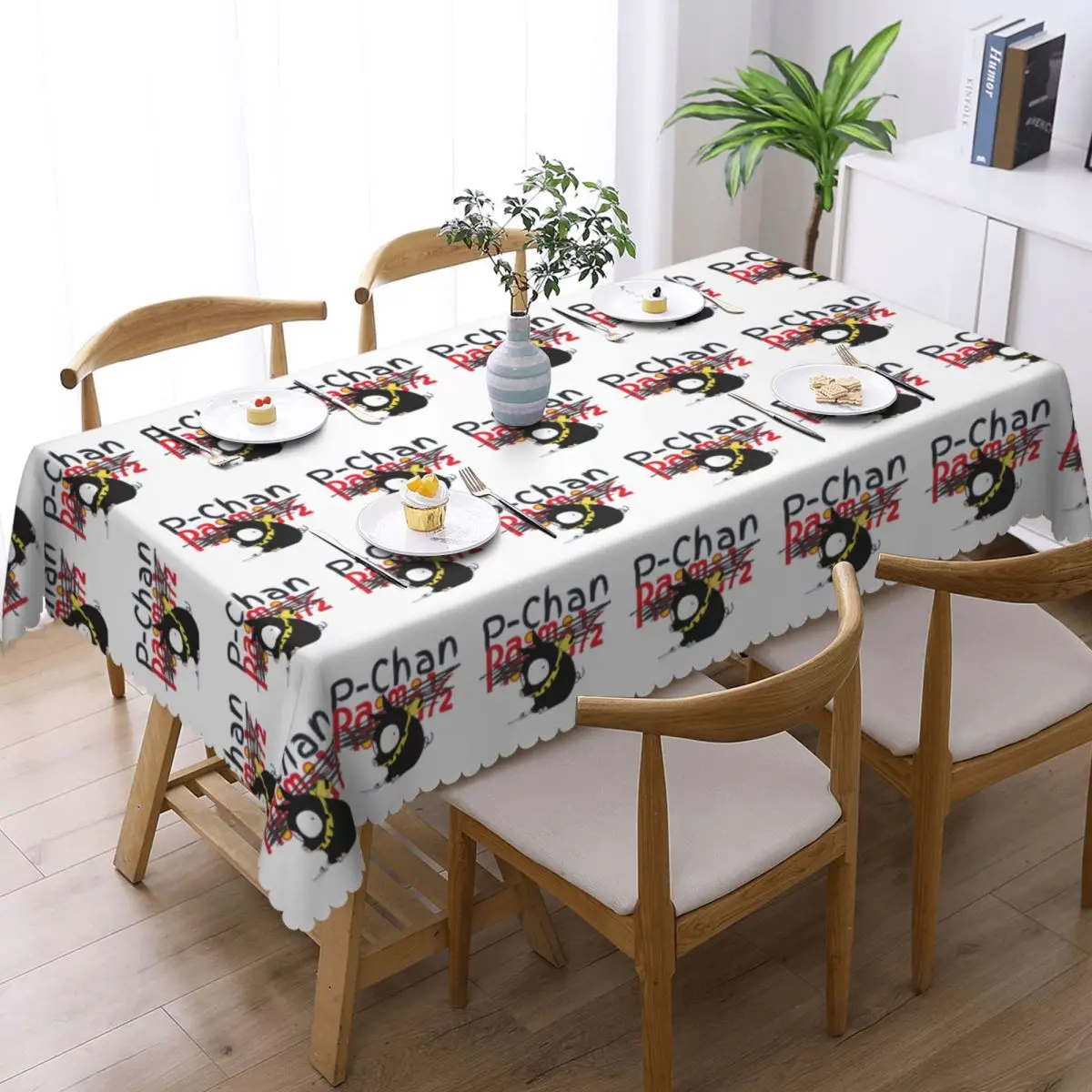 P-Chan Ranma 12 Tablecloth Restaurant Kitchen Rectangular Tablecloth Festival Party Decorations Tablecloth Dining Table Cover