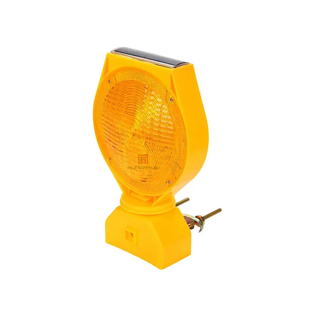 Solar Traffic Warning Light Construction Road Warning Sign LED Flashing Barricade Warning Lamp Camping Dark Night Lights