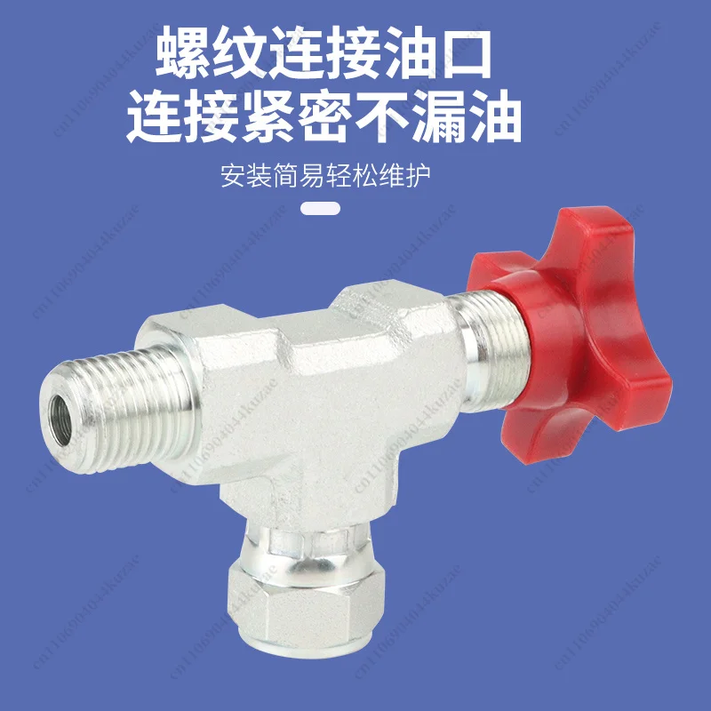 TF168 Mechanical Hydraulic Pressure Gauge with Needle Valve, Industrial Pressure Test Control Fitting