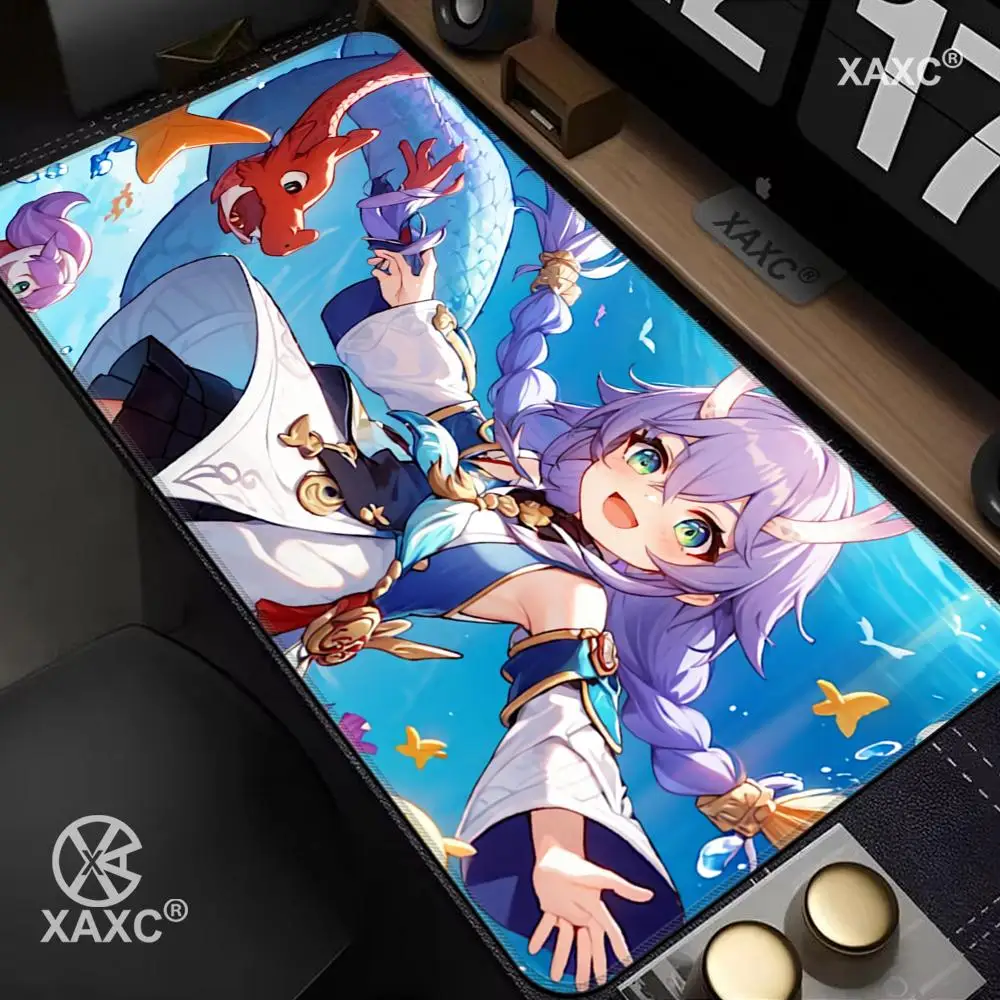 Bailu Honkai Star Rail Mouse Pad large keyboard mouse desk pad non-slip rubber gaming mouse pad laptop mouse carpet