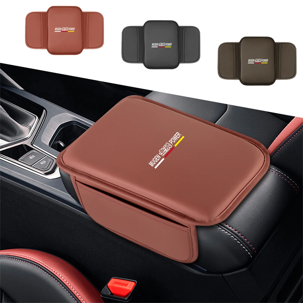 

Накладка на подлокотник центральной консоли автомобиля, органайзер, чехол для хранения, аксессуары для Honda Jazz, Fit, Avancier, Power City, Accord, Mugen, Inspire, Civic