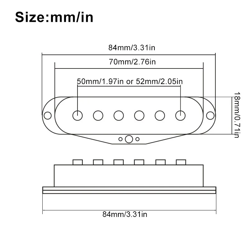 

Vintage Electric Guitar SSS Single Coil Pickup Set Alnico 3 Offset Magnets / Vintage Spec for ST Electric Guitar Parts