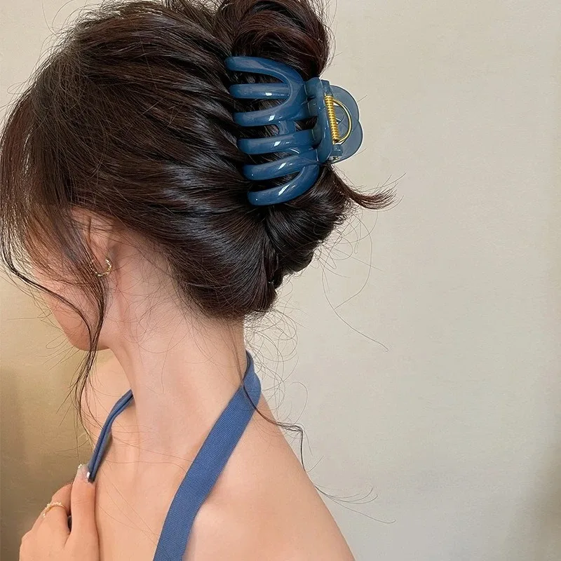 

Powerful Grabbing~Pumpkin Grabbing Clip Large Hair Volume, Shark Clip 2026 New High end Feeling Back of Head Hair Clip