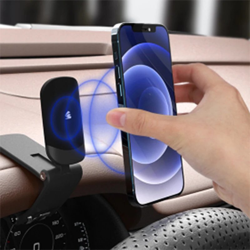 

Universal Car Magnetic Phone Holder Dashboard Mount 360 Degree Adjustable HUD Mini Silent Mini Stand Bracket