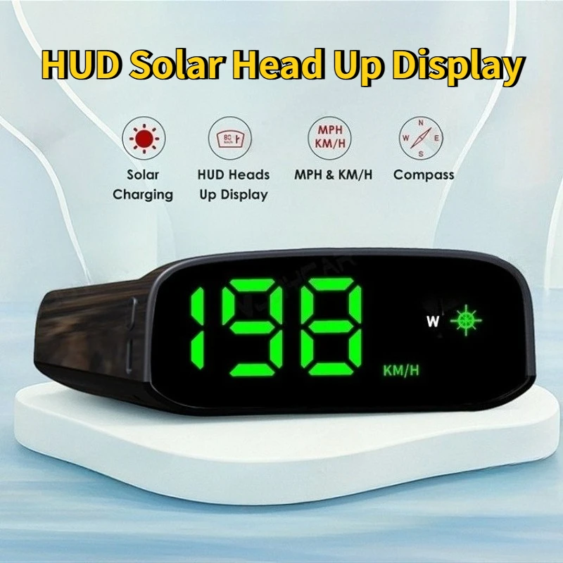 

Солнечный проекционный дисплей GPS + цифровой автомобильный спидометр Beidou двойная система интеллектуальный датчик освещенности HUD автомобильные универсальные аксессуары