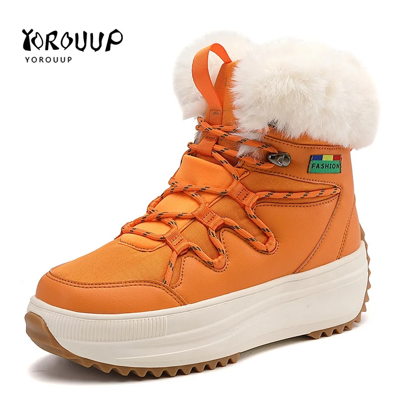 Brand Boots Women New 2023 Winter Snow Boots Women Plush Warm Ankle Boots for Women Original Winter Shoes Designer Shoes Women