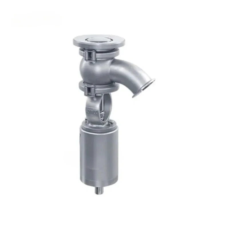 sanitary pneumatic tank bottom seat valve