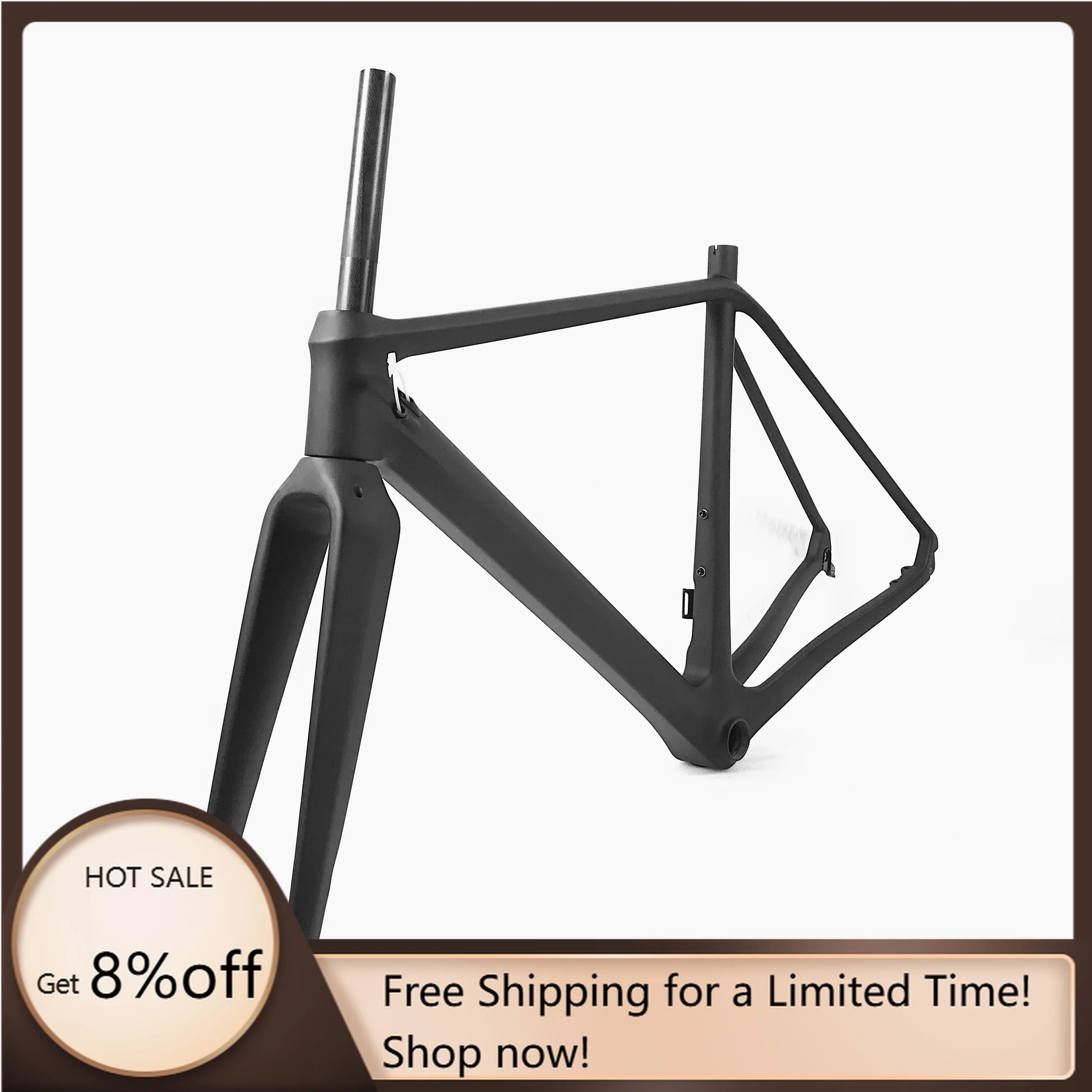 

STLF Bicycle Frame Carbon Bike Gravel Bike Max Tire 700*42C HF-FM279