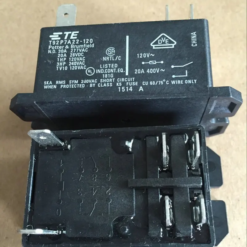 5PCS Tyco T92P7A22-120 relay original
