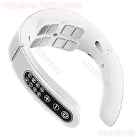 Electric Neck Massager 8 Heads 6 Modes 15 Gears Neck Massagers USB Chargeable Vibration Pulse muscle massage Devices For Neck
