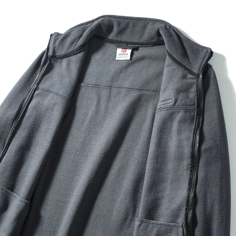 في الهواء الطلق الرجال ركوب الدراجات الرياضة الصيد تسلق الجبال المشي لمسافات طويلة التخييم الوقوف طوق الصوف والصوف القطبي سترة دافئة العصرية