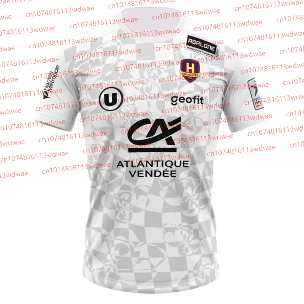 

2026 France HBC Nantes Handball Shirt Youth Kid Sportwear Training Uniform Handball Breathable Handball Jersey Kit