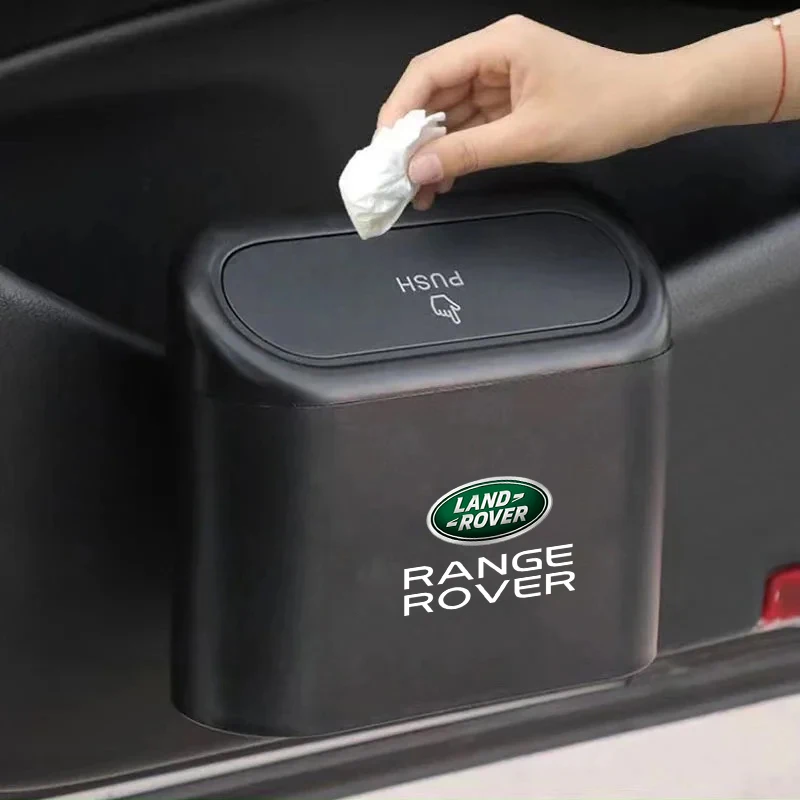 Trash Can Car Door Storage Barrel Auto Interior Accessories For Land Rover Defender Discovery Evoque SVR Freelander Range Vogue