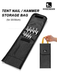 HIKEMAN Tent Nail Storage Bag UHMWPE Outdoor Camping Picnic Pegs Hammer Storage Pack Travel Tool Accessories Organizer