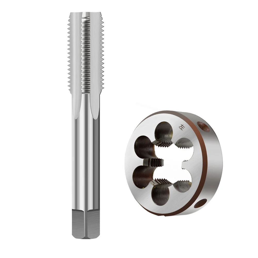 Hampton 2 stücke Links Hand Tippen Und Sterben Set M3-M20 HSS Metric Gewinde Tap Für Metall Arbeits Stecker Tippen Gewinde sterben Schraube Tap Bohrer – Detail 6