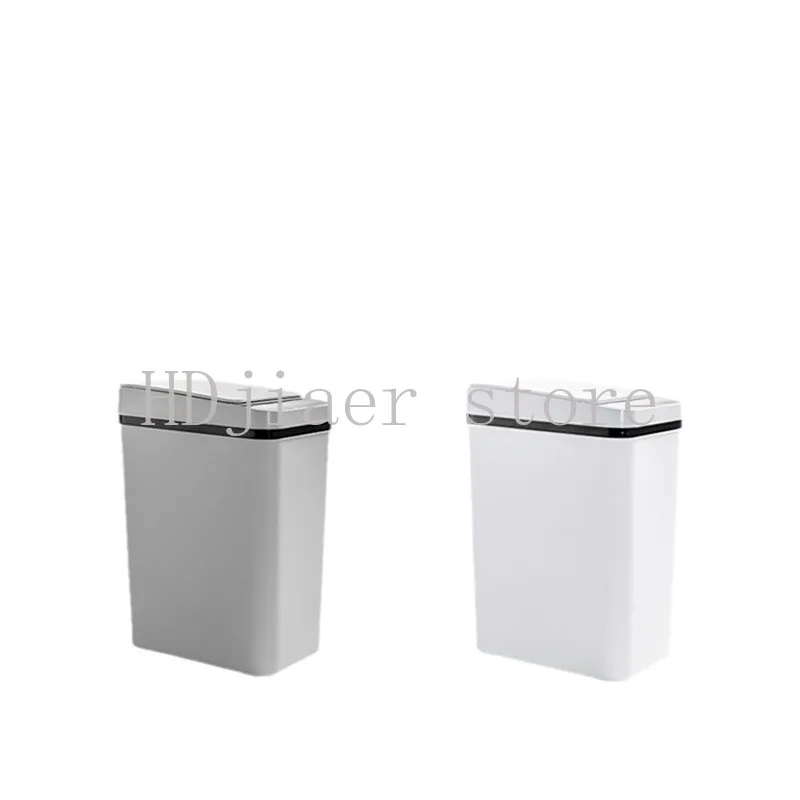 Smart sensor trash can, electric and fully automatic, with a crevice design to save space