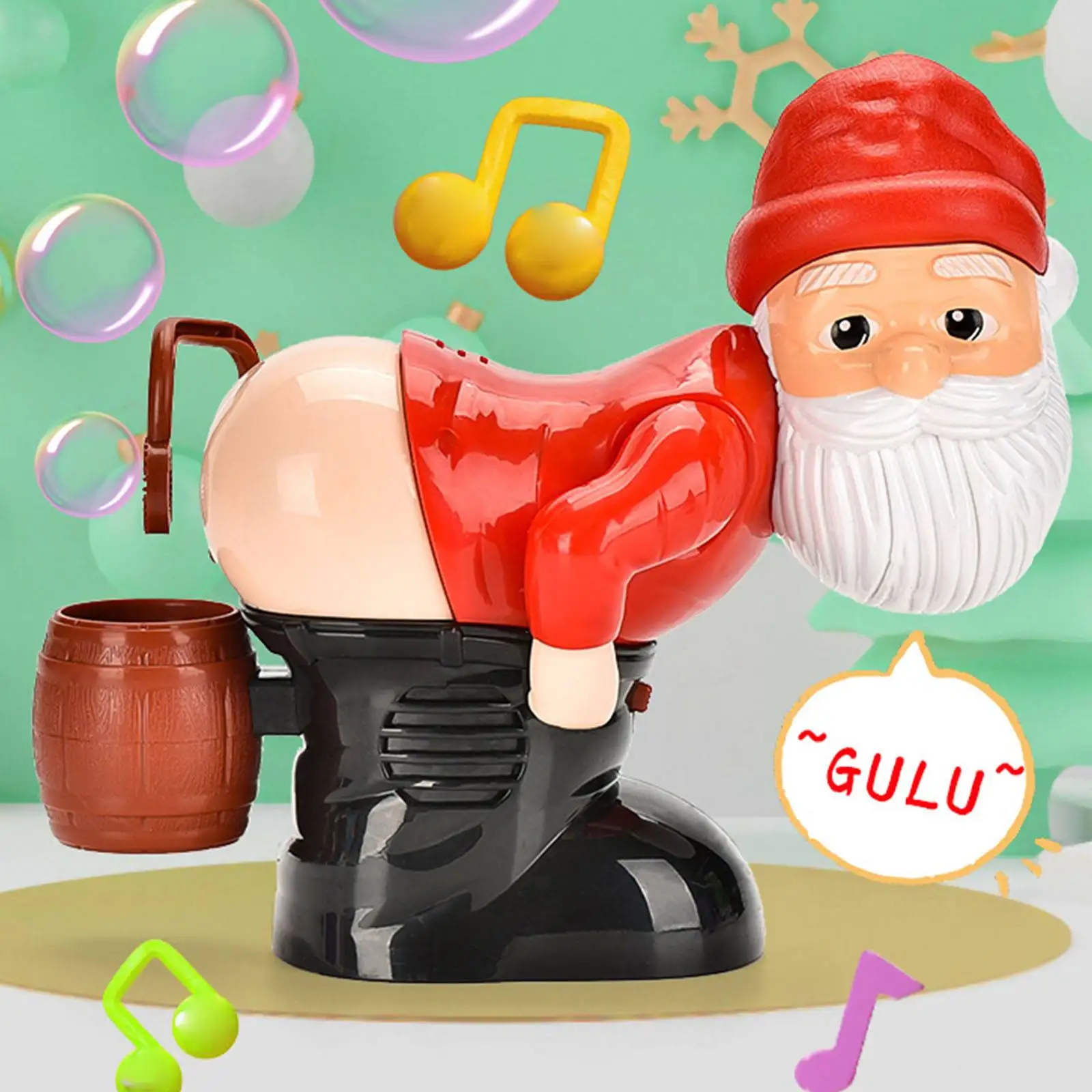 Christmas Fart Bubble Blower Santa Claus Bubble Maker Kid Love Bubble Blow Music Bubble Blower Automatic Bubble Blower Xmas Gift