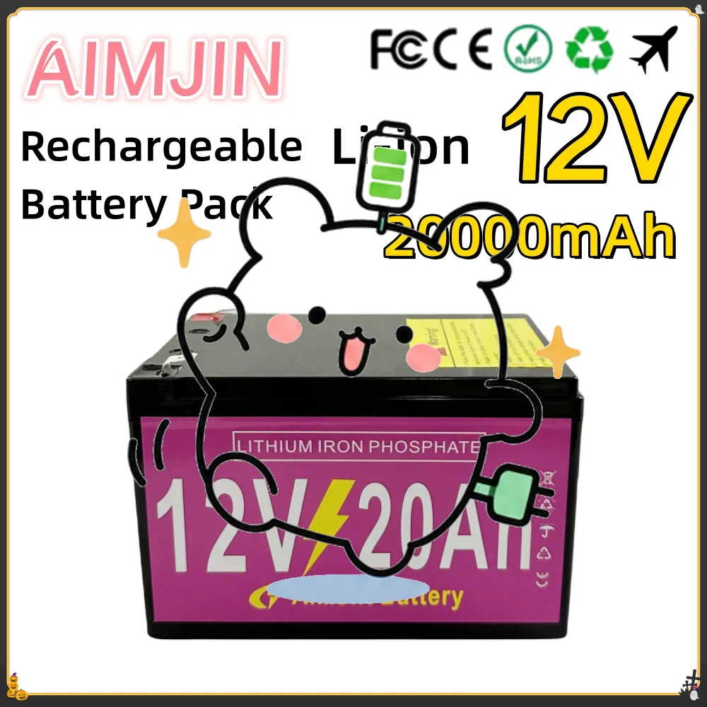 ✨12V 20Ah Rechargeable Li-ion Battery Pack For Electric Sprayer, Children's Toy Car, Solar Street Lights, Emergency Lights Et✨