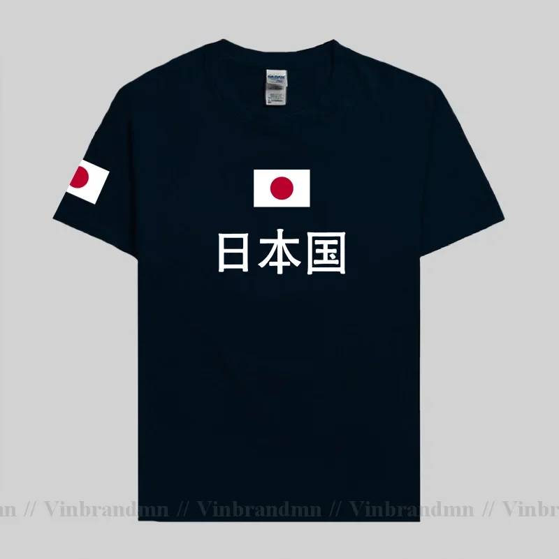 

Японская футболка Nippon, мужская классическая футболка из 100% хлопка, футболка национальной команды, уличная одежда для встреч, топы для фитнеса, JPN, японская страна JP