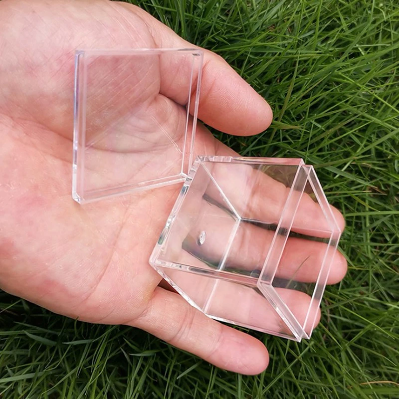 Transparent Wedding Favors and Gifts Boxes Cube Portable Organizer Container