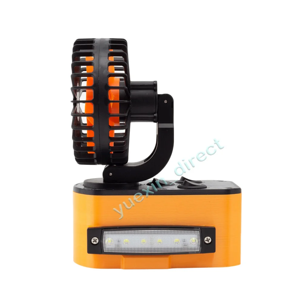 Imagem -05 - Ventilador Portátil ao ar Livre com Luz Led Camping Lanterna Porta de Carregamento Usb para Ryobi 18v Bateria para Não Incluir a Bateria In1