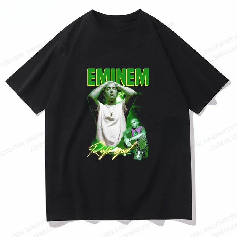 Summer Eminem T Shirt Men Fashion T-shirt Cotton Tshirt Kids Hip Hop Tops Tees Women Tshirt Y2k Camiseta Boy Tees Clothes Rapper