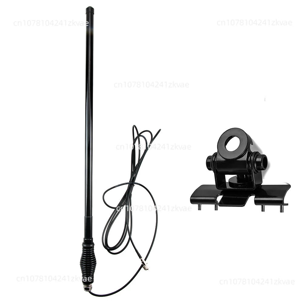 Car radio walkie talkie antenna, modified GME antenna for off-road vehicles, embellished front bumper with bold platform antenna